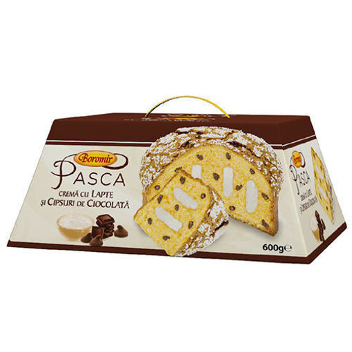 Picture of BOROMIR Easter Cake ''Pasca'' Milk Cream & Chocolate Chips 600 g